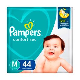 Fraldas Pampers tam. M c/ 44  confort sec pacote mega Ref.17624 - 06.08