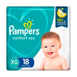 Fraldas Pampers Tam. XG c/ 18 confort sec pacote jumbo Ref.17436 - 06.08